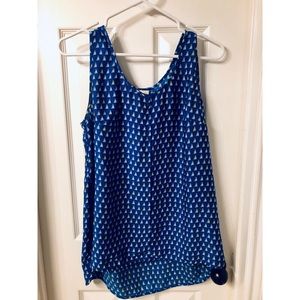 Silky Nautical Blue Top